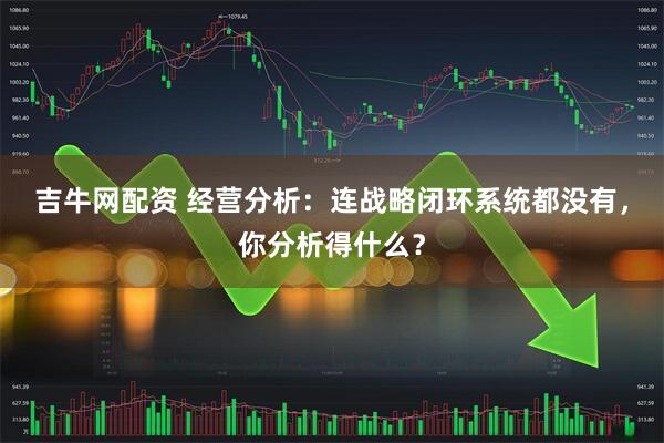 吉牛网配资 经营分析：连战略闭环系统都没有，你分析得什么？