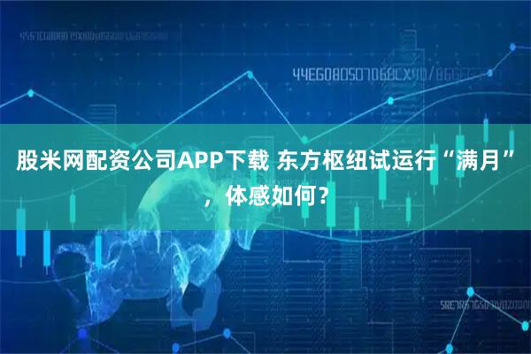 股米网配资公司APP下载 东方枢纽试运行“满月”，体感如何？